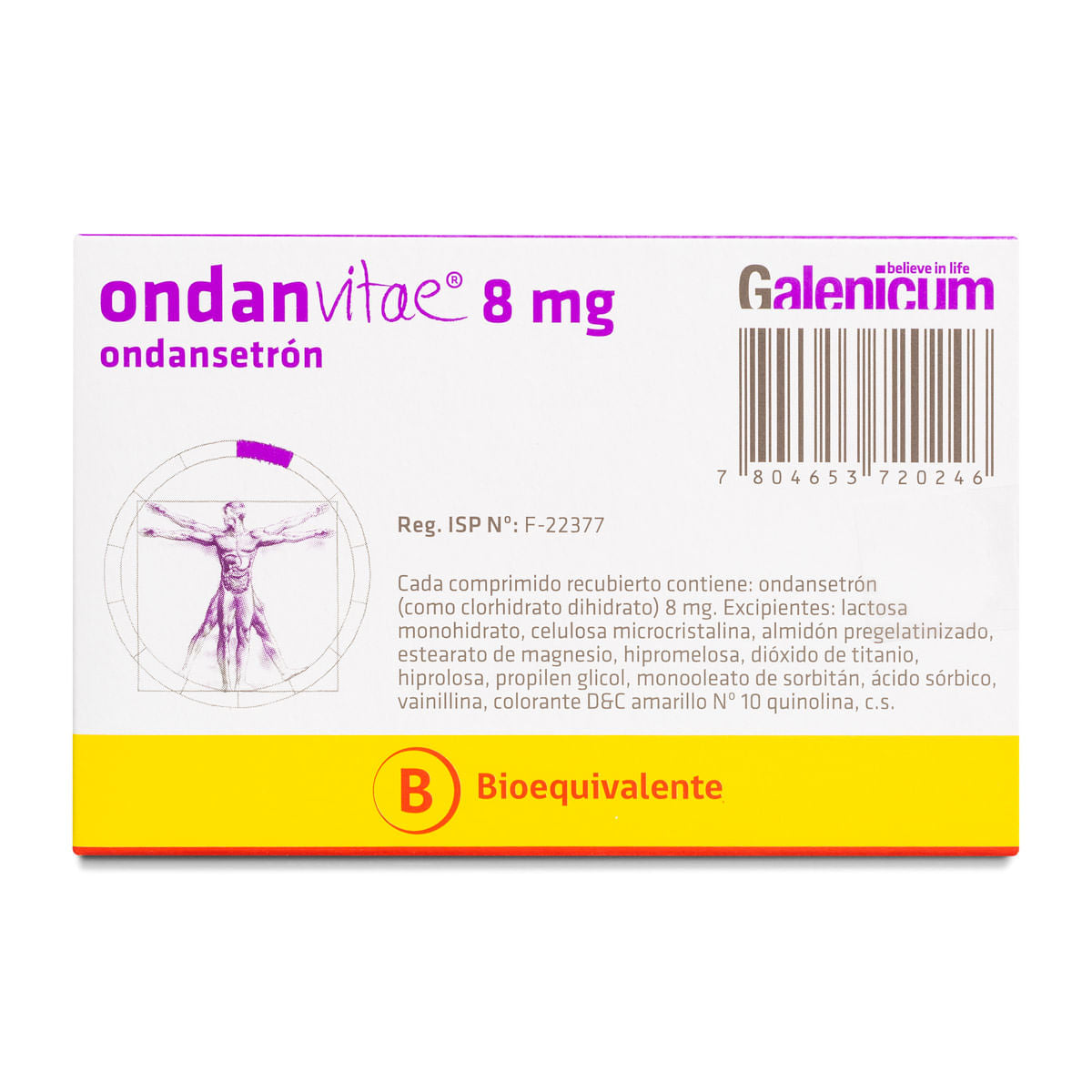 Ondansetron Solución Inyectable 8M/4ml x 100 Unidades Vitafarma