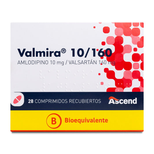 Valmira Comprimidos 10/160 mg x 28 (Valsartan/Amlodipino)
