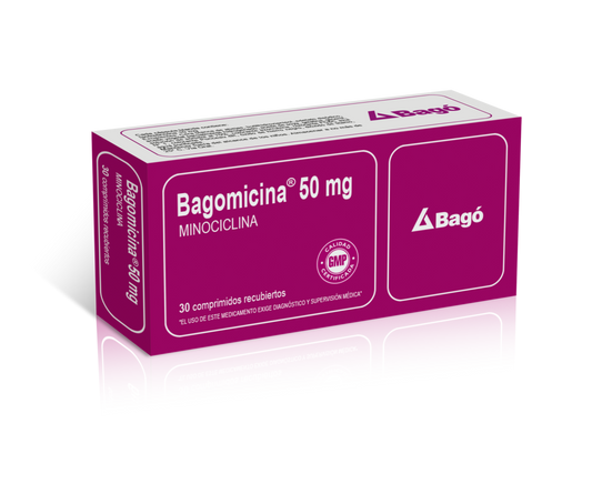 Bagomicina Comprimidos 50 mg x 30 (Minociclina)