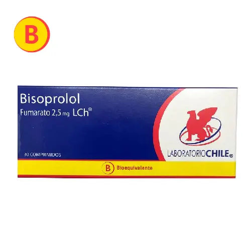 Bisoprolol Comprimidos 2,5 mg x 30 Chile