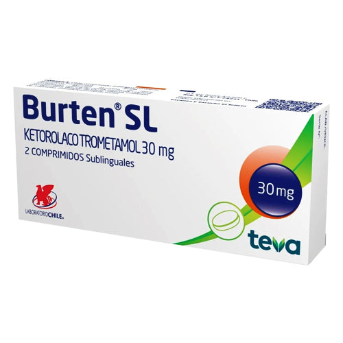 Burten Sl Comprimidos 30 mg x 2 (Ketorolaco)