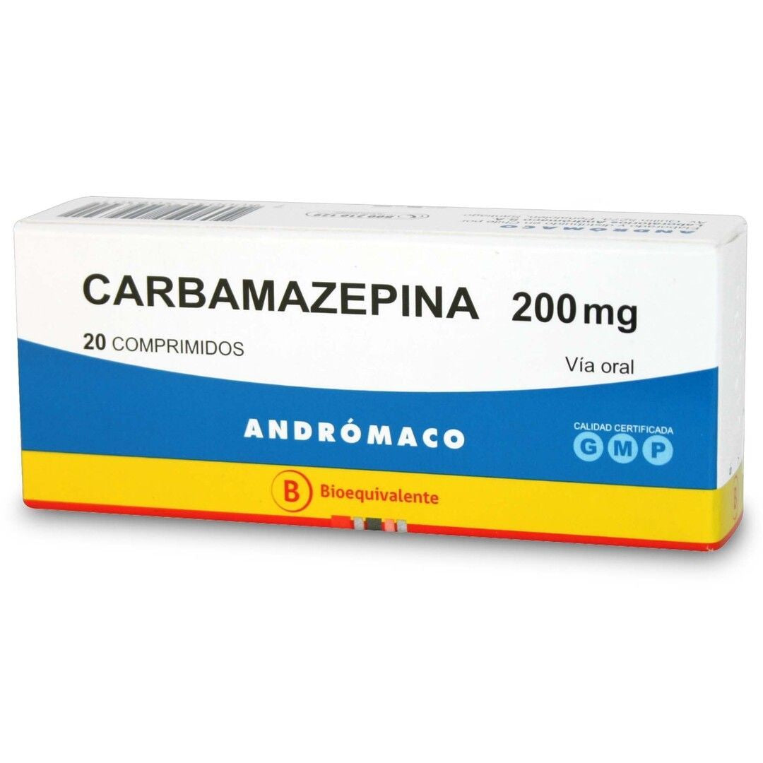 Carbamazepina Comprimidos 200 mg x 20 Chile