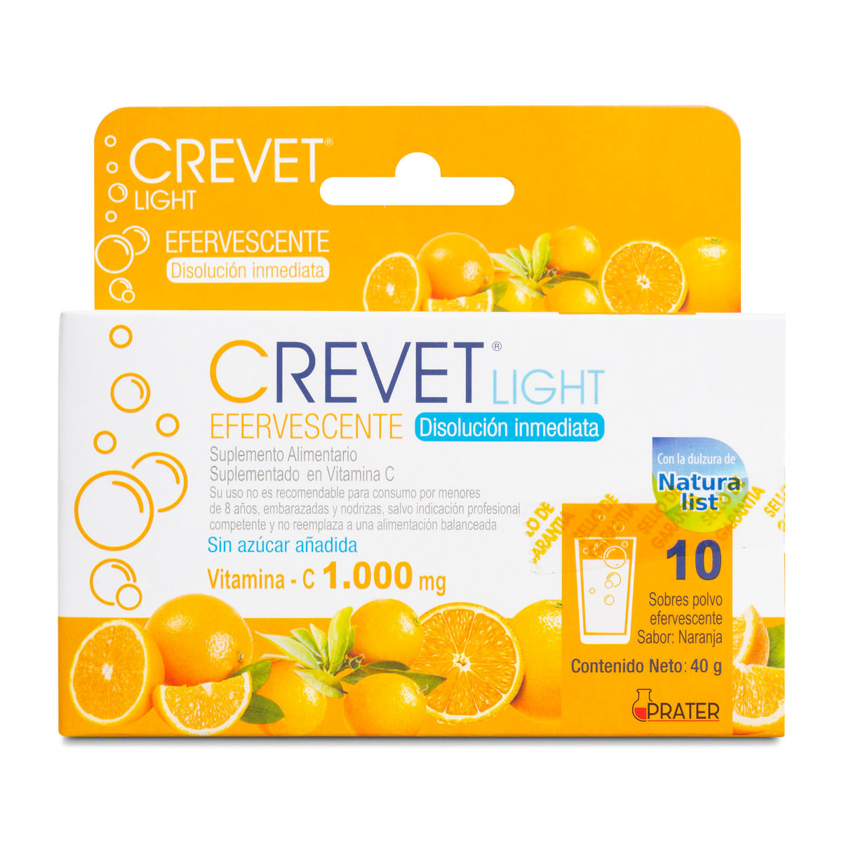 Crevet Eferv Sobres 1000 mg x 10 (Vitamina C)
