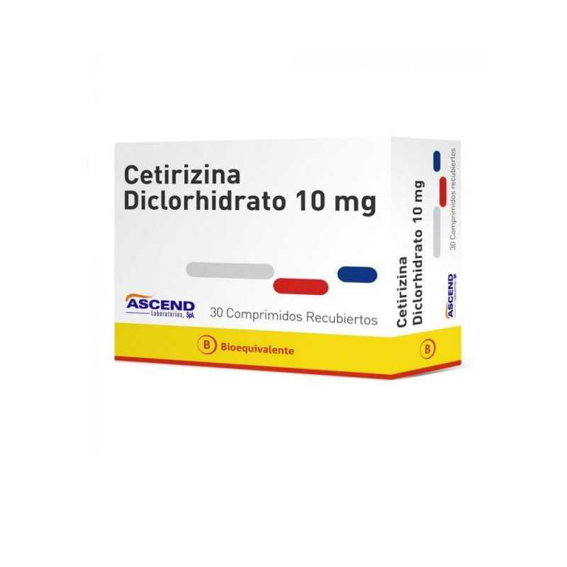 Cetirizina Comprimidos 10 mg x 30 Ascend