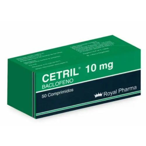 Cetril Comprimidos 10 mg x 50 (Baclofeno)
