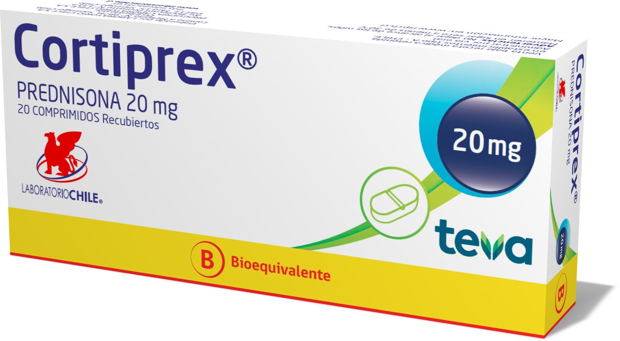 Cortiprex Comprimidos 20 mg x 20 (Prednisona)