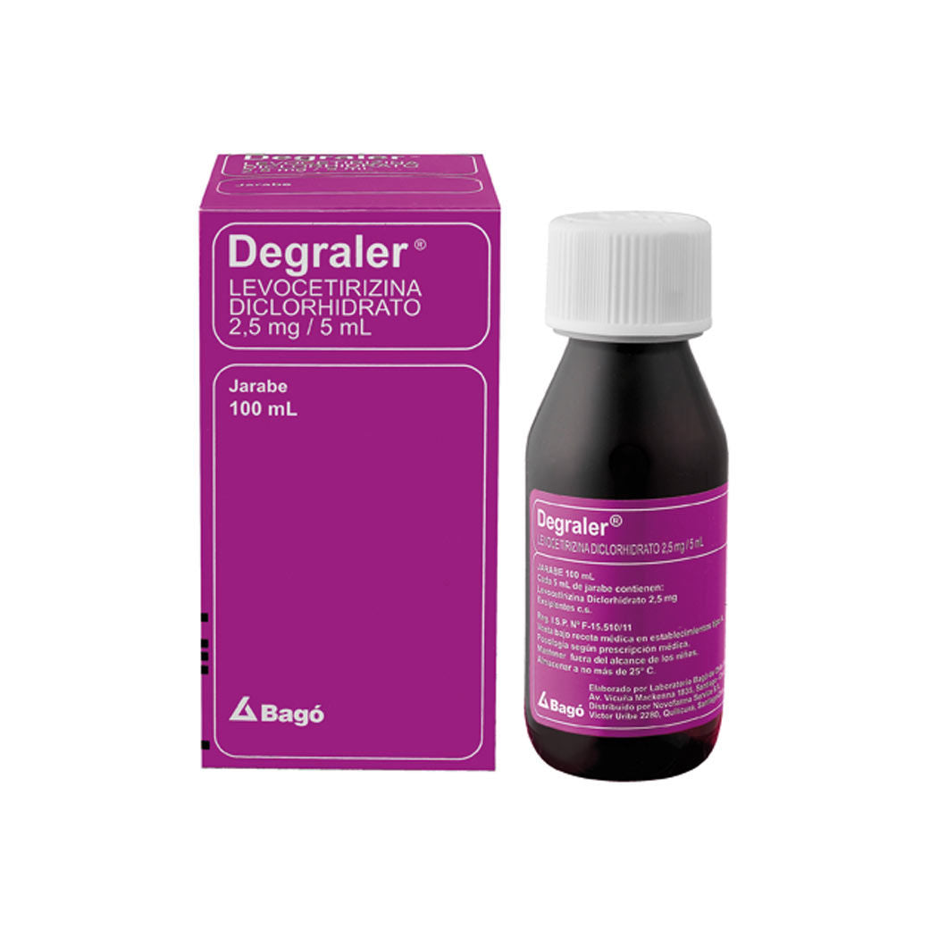 Degraler Jarabe 2,5mg/5ml x 100 ml (Levocetirizina)