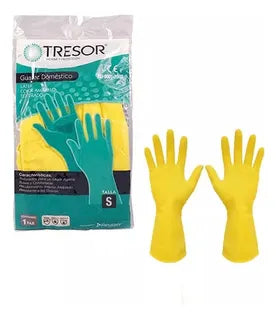 Guante Domestico Amarillo Tresor S x 12 Par Reutter (Guantes)