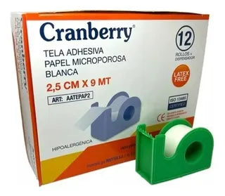 Tela Adhesivo Papel Microp Blan 2,5 x 9 x 12 Unidades (Cinta Adhesiva)