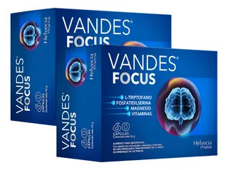 Vandes Focus Cápsulas x 60 Unidades (Triptofano/Vitamina B6/Vitamina B2/Vitamina B3/Magnesio)
