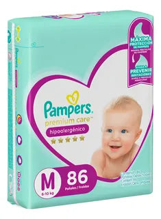 Pampers Bebe Premium Care Metros x 86 Unidades