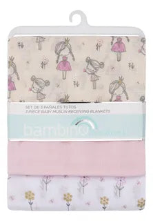Bambino Panal Clasi Rosado X3