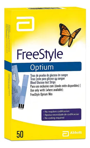 Freestyle Optium Neo Cintas De Glicemia x 50 Unidades (Tiras Reactivas)