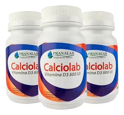 Calcio + Vitamina D Cápsulas 800 Ui x 60 Pranalab