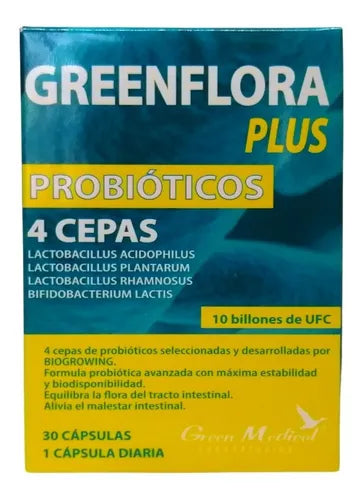 Greenflora Plus Cápsulas x 30 (Probioticos)
