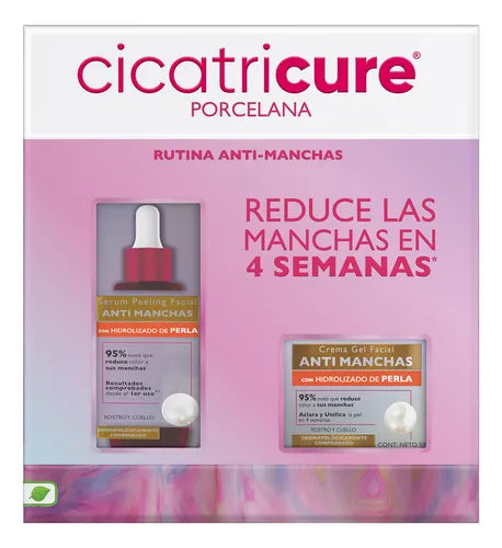 Cicatricure Porcelana Serum Peeling x 30 ml + Porcelana Crema Gel x 50 Gr
