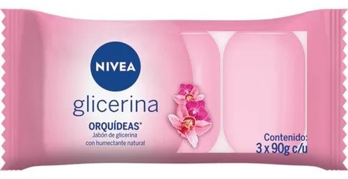 Nivea Jabon Barra Petalos De Rosa x 90 Gr x 3 Unidades