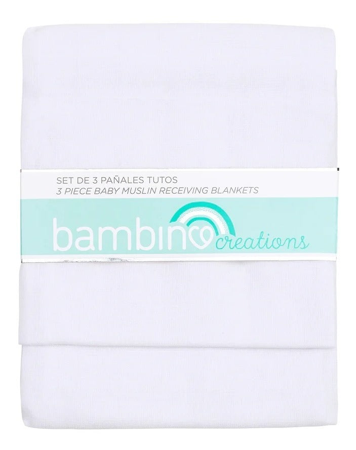 Bambino Mantita Celeste x 2 Unidades (Ropa De Bebe)