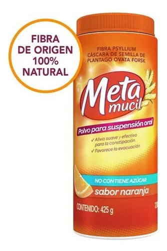 Metamucil Naranja Polvo x 174 Gr (Plantago Ovata)