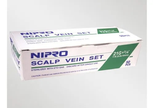 Mariposa 21 G x 3/4 x 50 Unidades Nipro (Scalp)