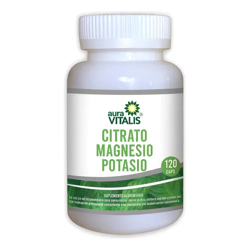 Citrato De Magnesio Y Potasio Cápsulas x 120 Auravitalis (Magnesio/Potasio)