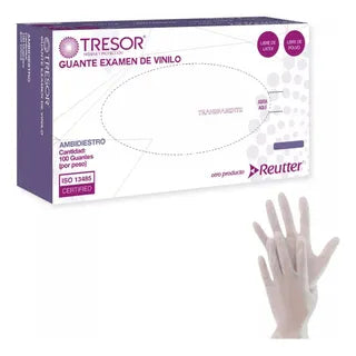Guante Examen Latex L/P Tresor Metros x 100