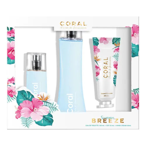 Coral Breeze Spray x 100 ml + Edt x 55 ml + Crema De Manos C 50 ml