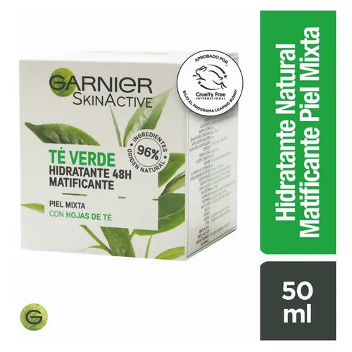 Garnier Mascarilla Hidratante En Tela Matificante Te Verde (Cuidado Facial)