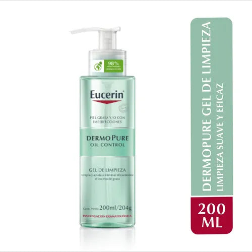 Eucerin Dermopure Gel Limpiador Piel Grasa x 150 ml
