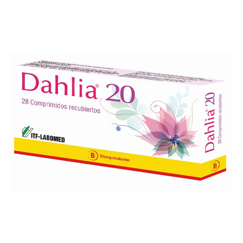 Dahlia 20 Comprimidos x 28 (Drospirenona/Etinilestradiol)