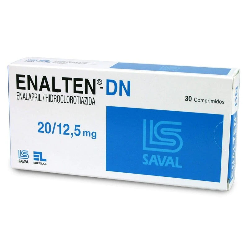 Enalten-Dn Comprimidos 20/12,5 mg x 30 (Enalapril/Hidroclorotiazida)