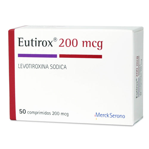 Eutirox Comprimidos 200 mcg x 50 (Levotiroxina)