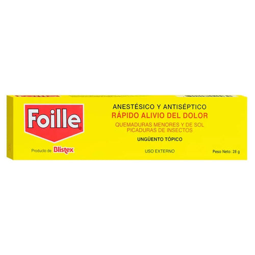 Foille Ungüento x 28 Gr (Benzocaina/Alcohol Bencilico)