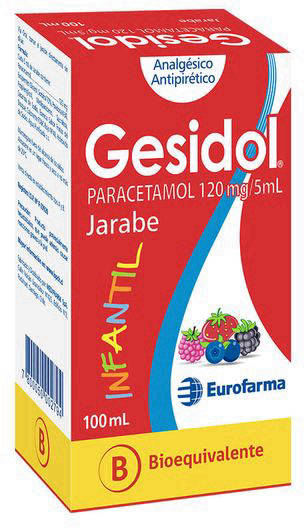 Gesidol Jarabe 120mg/5ml x 100 ml (Paracetamol)