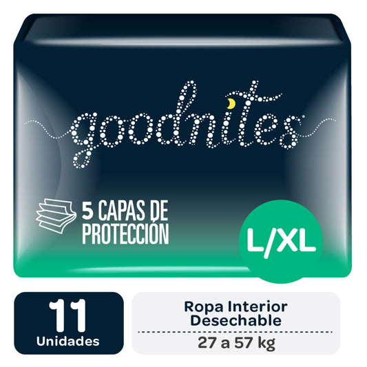 Goodnites Pants Talla L/Xl x 11 Unidades