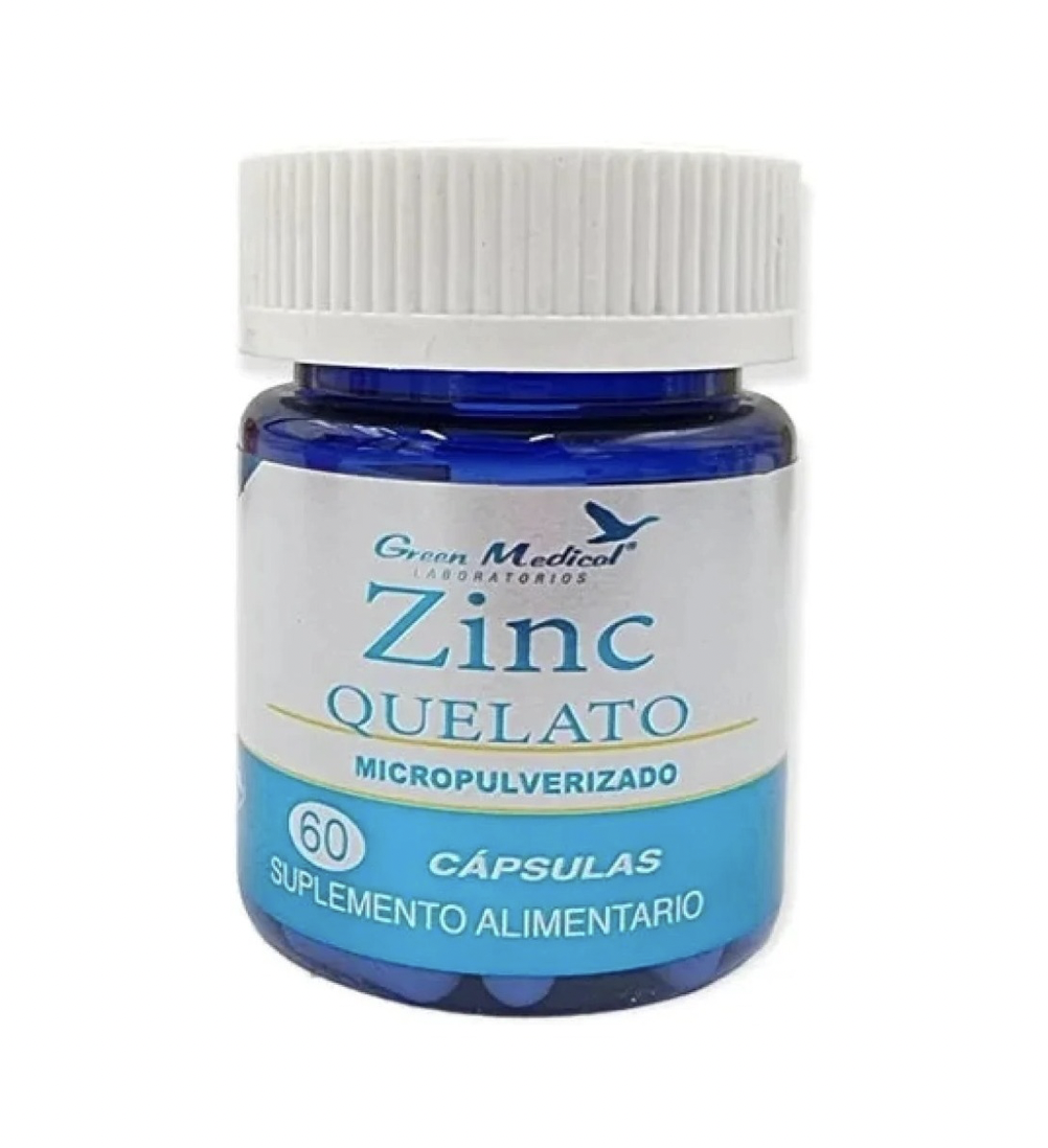 Zinc Quelato Cápsulas x 60 Green Med