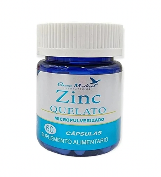 Zinc Quelato Cápsulas x 60 Green Med