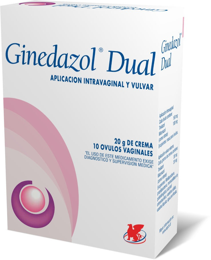 Ginedazol Dual (Ov+Cr) (Tinidazol/Miconazol)