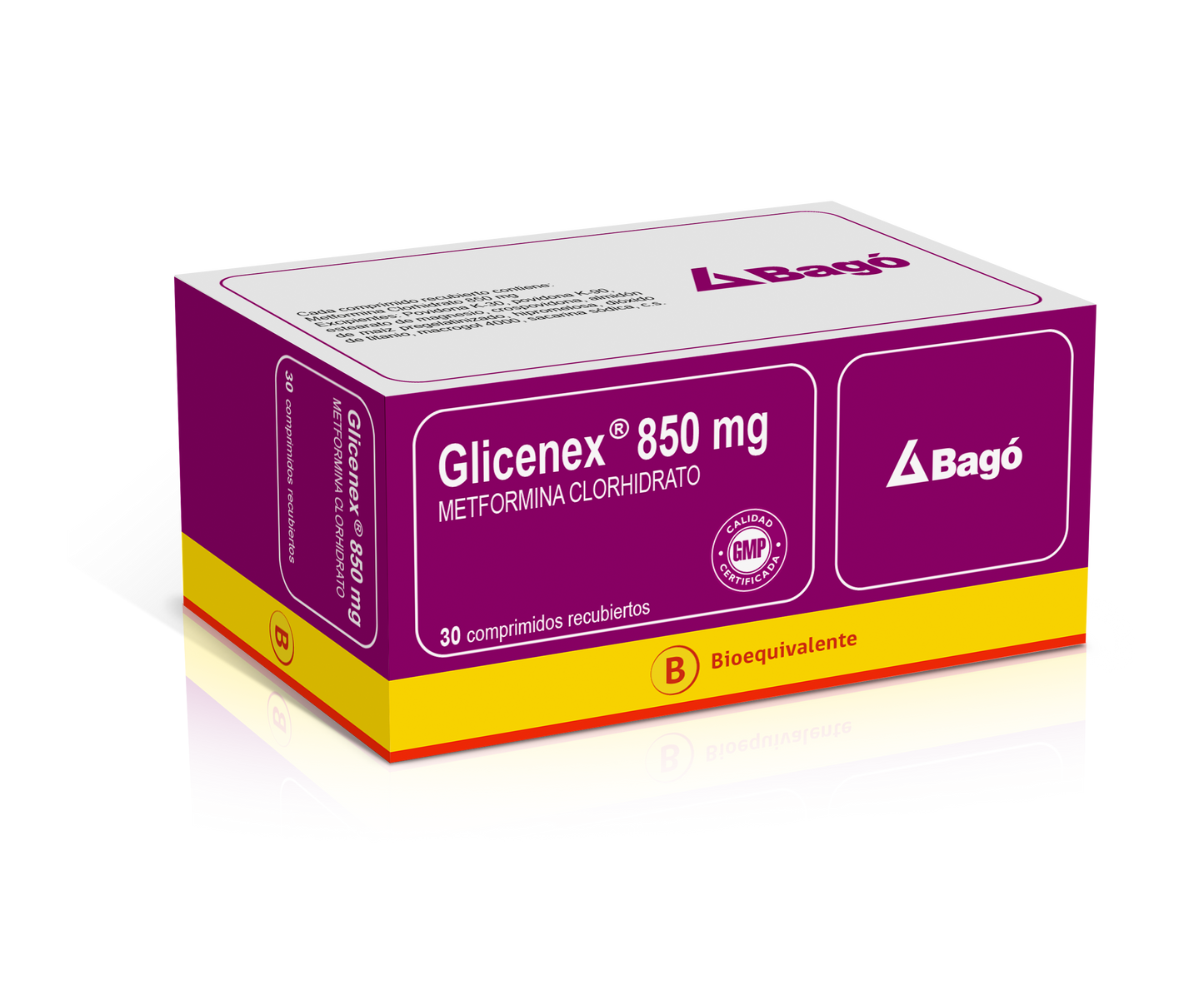 Glicenex Comprimidos 850 mg x 30 (Metformina)