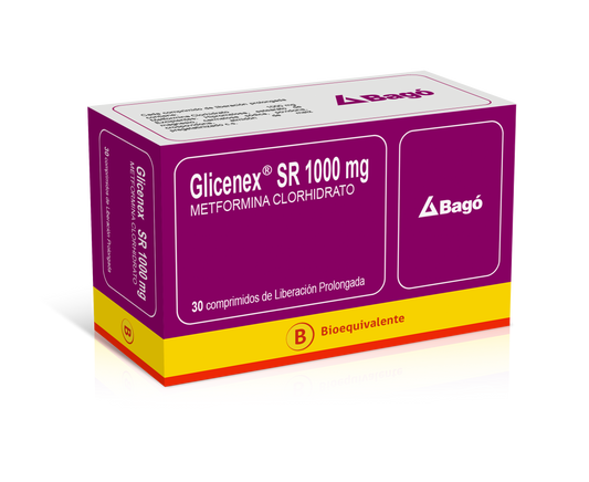 Glicenex Sr Comprimidos 1000 mg x 30 (Metformina)