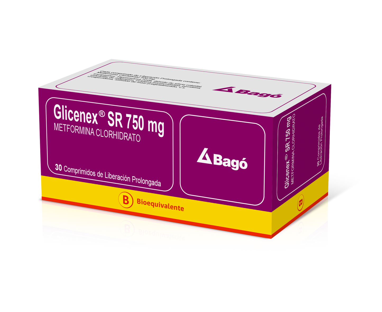 Glicenex Sr Comprimidos 750 mg x 30 (Metformina)