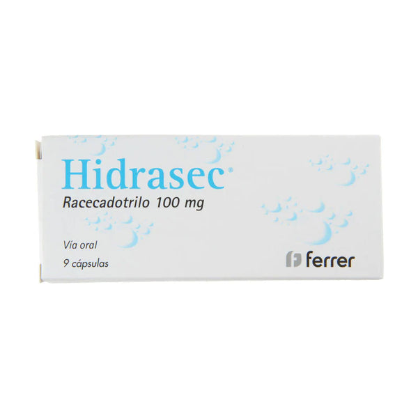 Hidrasec Cápsulas 100 mg x 9 (Racecadotrilo)