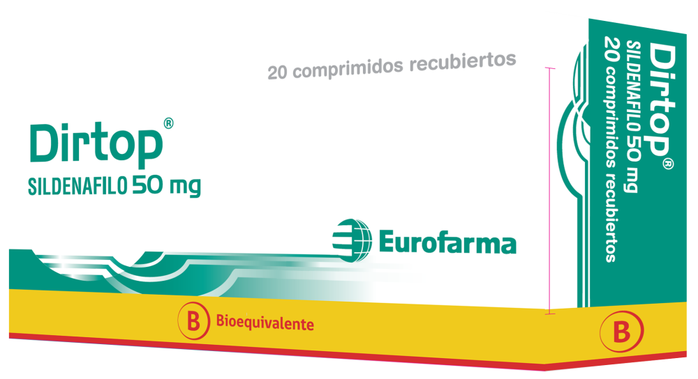 Dirtop Comprimidos 50 mg x 20 (Sildenafil)