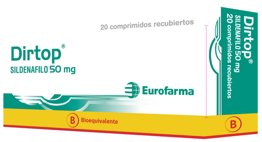 Dirtop Comprimidos 50 mg x 20 (Sildenafil)