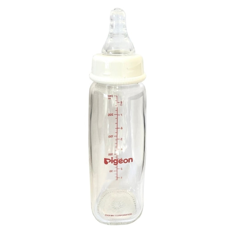 Mamadera Vidrio Boca Ancha 3+ 240 ml Pigeon (Mamaderas)
