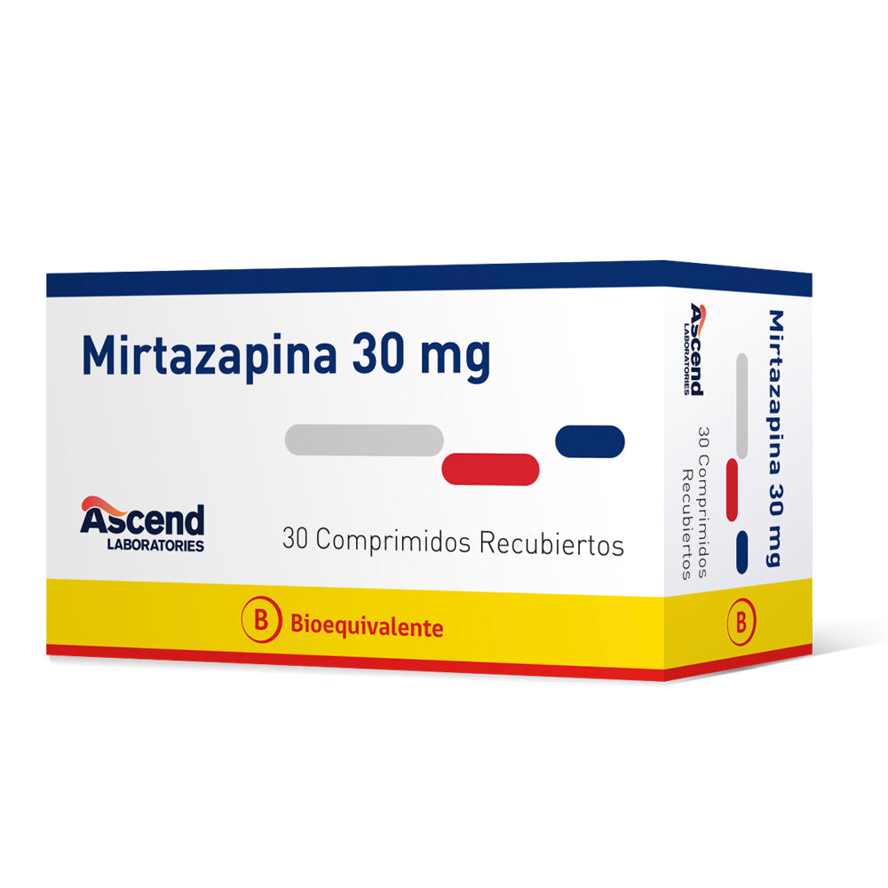Mirtazapina 30mg 30 Comprimidos