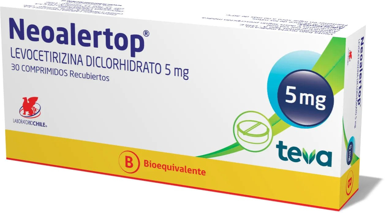 Neo-Alertop Comprimidos 5 mg x 30 (Levocetirizina)