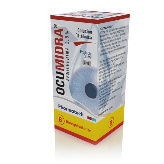Ocumidra Solución Oftálmica 2.5% x 5 ml Fenilefrina