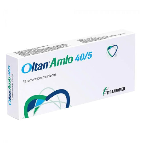 Oltan Amlo Comprimidos 40/ 5mg x 30 (Olmesartan/Amlodipina)