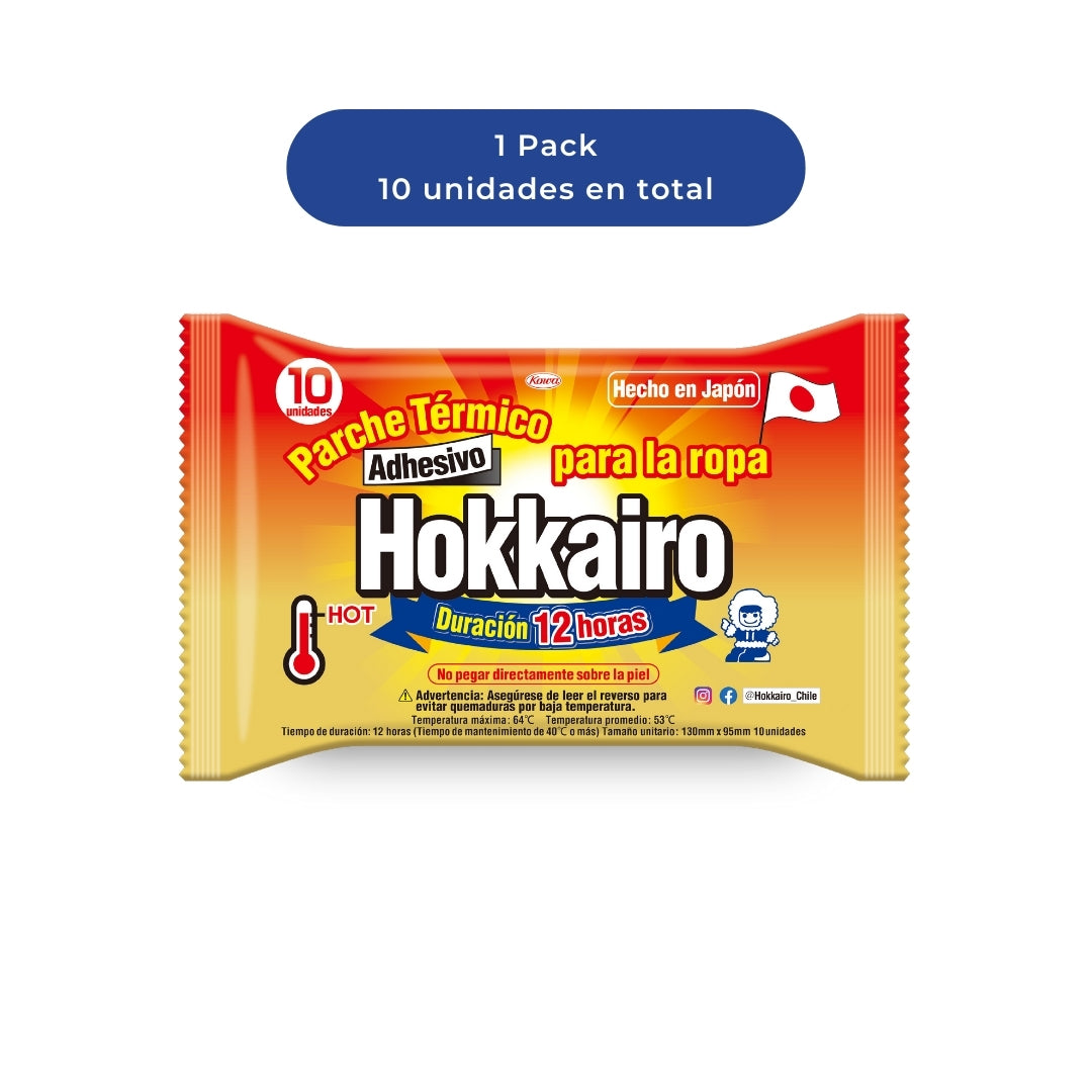 Hokkairo Parche Termico Para La Ropa x 10 Unidades (Bolsa Termica)